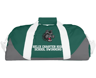 Duffle Bag, Helix Charter High School Swimming, Swimming, Teamtime, Team time, sublimation, custom sports apparel, team uniforms, spirit wear, spiritwear, sports uniforms, custom shirts, team store, custom team store, fundraiser sports, apparel fundraiser