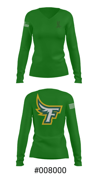 Women's Long Sleeve Vneck Shirt, Akron Firestone High School Wresling, Wrestling, Teamtime, Team time, sublimation, custom sports apparel, team uniforms, spirit wear, spiritwear, sports uniforms, custom shirts, team store, custom team store, fundraiser sports, apparel fundraiser