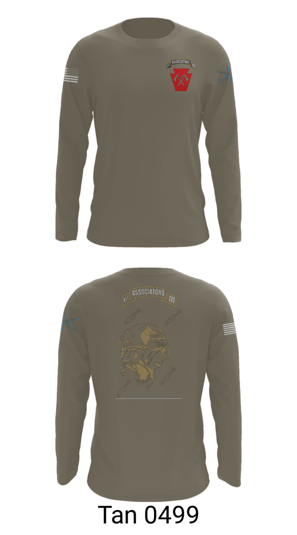 Long Sleeve Performance Shirt, 1-111th IN BN 38506759, Army, Teamtime, Team time, sublimation, custom sports apparel, team uniforms, spirit wear, spiritwear, sports uniforms, custom shirts, team store, custom team store, fundraiser sports, apparel fundraiser