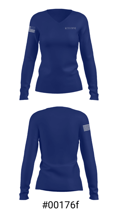 Keystone Montessori School 56658052 Women's Long Sleeve V-neck Shirt - 20