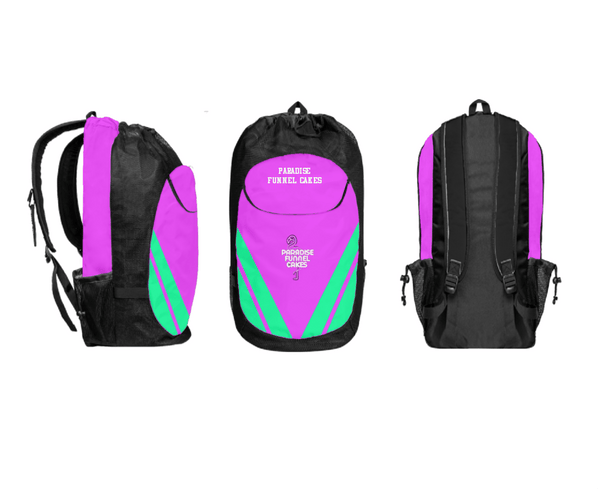 Gear Bag, Paradise Funnel Cakes, , Teamtime, Team time, sublimation, custom sports apparel, team uniforms, spirit wear, spiritwear, sports uniforms, custom shirts, team store, custom team store, fundraiser sports, apparel fundraiser
