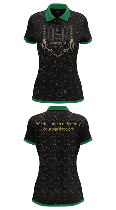 Courtyard Chuch 37286717 Women's Short Sleeve Performance Polo  - 30