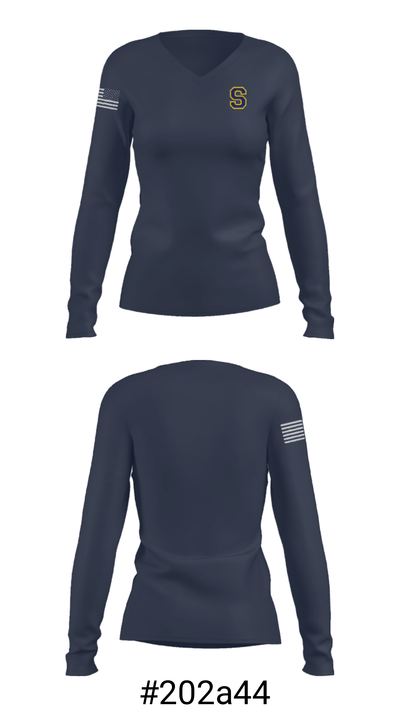 Southridge High School Gymnastics 44142136 Women's Long Sleeve V-neck Shirt - 20