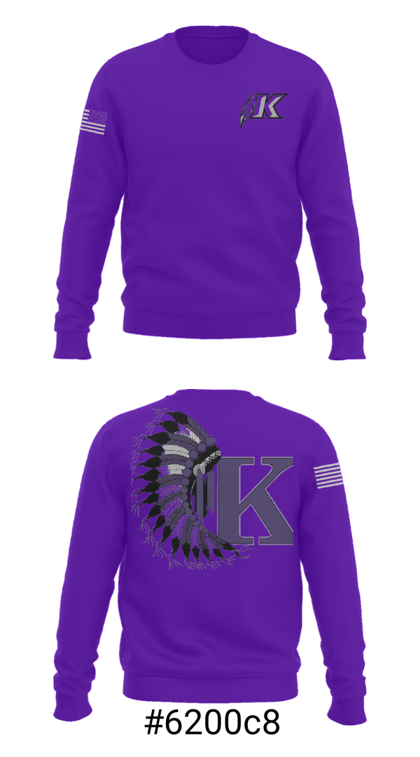 Crew Neck Sweatshirt, Keokuk High School, Spirit Store, Teamtime, Team time, sublimation, custom sports apparel, team uniforms, spirit wear, spiritwear, sports uniforms, custom shirts, team store, custom team store, fundraiser sports, apparel fundraiser