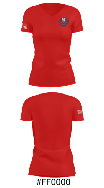 Bristol Senior High School Bowling 41863070 Women's Short Sleeve V-neck Shirt - 21
