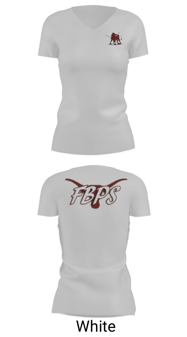 Women's Short Sleeve Vneck Shirt, Fort Benton School, Spirit Store, Teamtime, Team time, sublimation, custom sports apparel, team uniforms, spirit wear, spiritwear, sports uniforms, custom shirts, team store, custom team store, fundraiser sports, apparel fundraiser