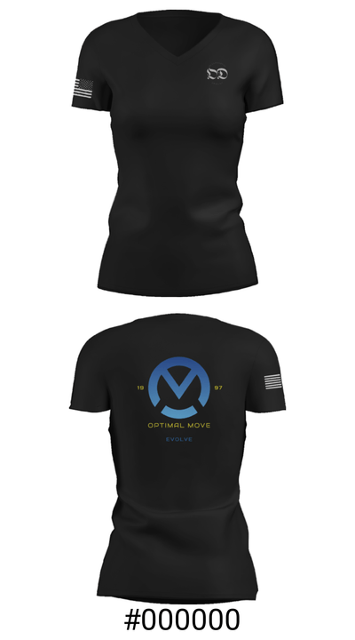 Od 19790781 Women's Short Sleeve V-neck Shirt - 20