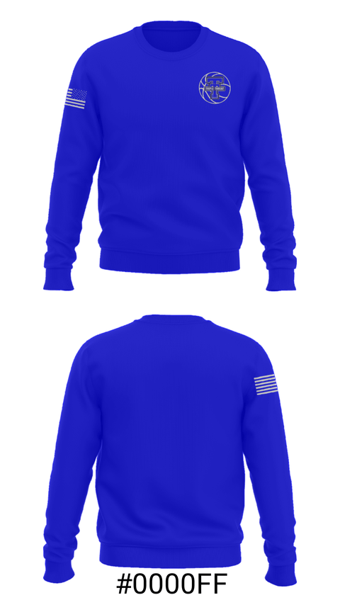 Crew Neck Sweatshirt, Michigan Triple Threat Basketball, Men's Basketball, Teamtime, Team time, sublimation, custom sports apparel, team uniforms, spirit wear, spiritwear, sports uniforms, custom shirts, team store, custom team store, fundraiser sports, apparel fundraiser