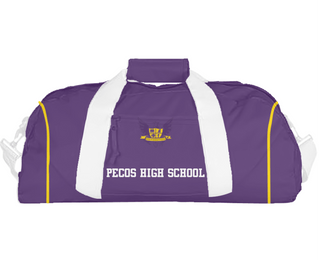 Duffle Bag, Pecos High School, Spirit Store, Teamtime, Team time, sublimation, custom sports apparel, team uniforms, spirit wear, spiritwear, sports uniforms, custom shirts, team store, custom team store, fundraiser sports, apparel fundraiser