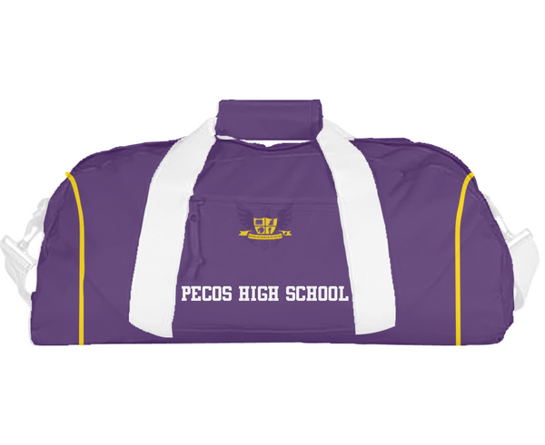 Duffle Bag, Pecos High School, Spirit Store, Teamtime, Team time, sublimation, custom sports apparel, team uniforms, spirit wear, spiritwear, sports uniforms, custom shirts, team store, custom team store, fundraiser sports, apparel fundraiser