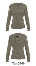 18th FA BDE Airborne 33985132 Women's Long Sleeve V-neck Shirt - 39
