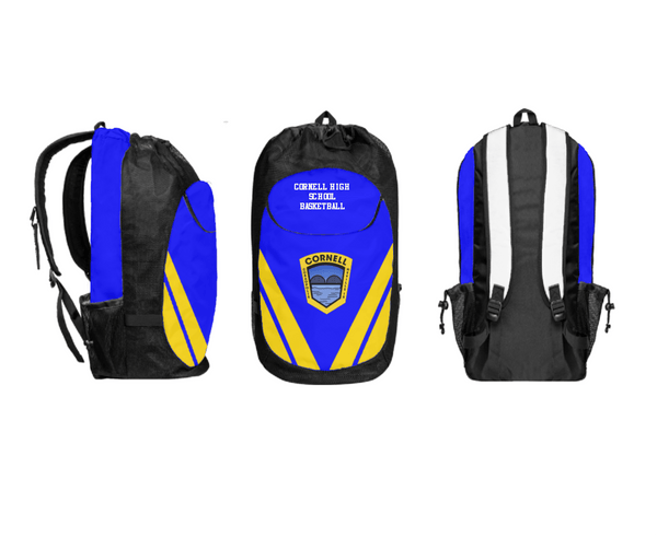 Gear Bag, Cornell High School Basketball, Men's Basketball, Teamtime, Team time, sublimation, custom sports apparel, team uniforms, spirit wear, spiritwear, sports uniforms, custom shirts, team store, custom team store, fundraiser sports, apparel fundraiser