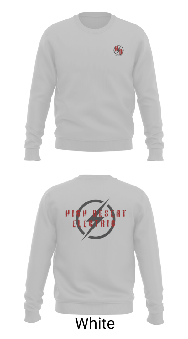 Crew Neck Sweatshirt, High Desert Electric, , Teamtime, Team time, sublimation, custom sports apparel, team uniforms, spirit wear, spiritwear, sports uniforms, custom shirts, team store, custom team store, fundraiser sports, apparel fundraiser
