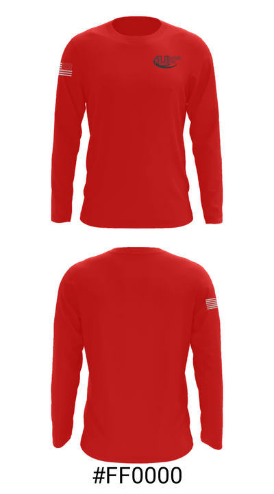 Uintah High School Wrestling 86571460 Long Sleeve Performance Shirt - 18