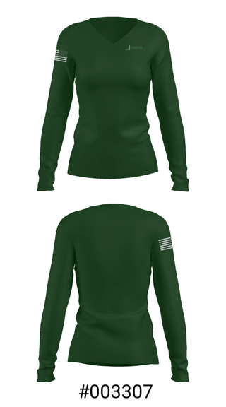 Women's Long Sleeve Vneck Shirt, IOSCO RESA Special Education, Spirit Store, Teamtime, Team time, sublimation, custom sports apparel, team uniforms, spirit wear, spiritwear, sports uniforms, custom shirts, team store, custom team store, fundraiser sports, apparel fundraiser