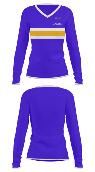 Women's Long Sleeve Vneck Shirt, Horizon Science Academy Primary School, Spirit Store, Teamtime, Team time, sublimation, custom sports apparel, team uniforms, spirit wear, spiritwear, sports uniforms, custom shirts, team store, custom team store, fundraiser sports, apparel fundraiser