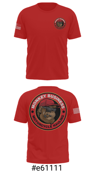 Short Sleeve Performance Shirt, Monkey Business Motorcycke Hauling, , Teamtime, Team time, sublimation, custom sports apparel, team uniforms, spirit wear, spiritwear, sports uniforms, custom shirts, team store, custom team store, fundraiser sports, apparel fundraiser