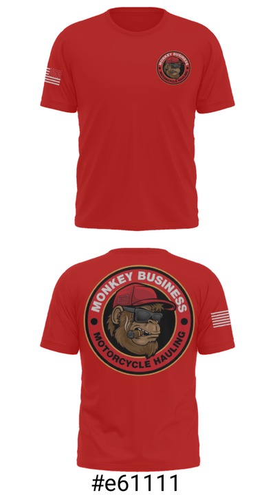 Monkey Business Motorcycke Hauling 57300116 Short Sleeve Performance Shirt - 19