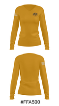 Rockford High School Gymnastics 42455270 Women's Long Sleeve V-neck Shirt - 20