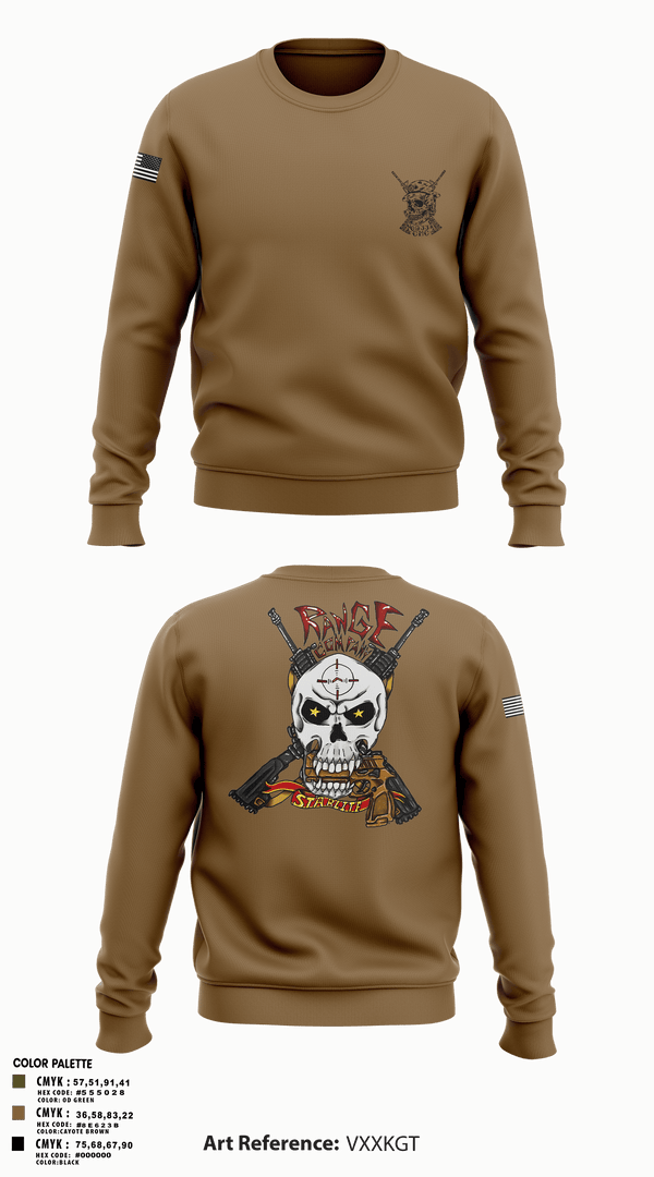 Crew Neck Sweatshirt, Range Company, Marines, Teamtime, Team time, sublimation, custom sports apparel, team uniforms, spirit wear, spiritwear, sports uniforms, custom shirts, team store, custom team store, fundraiser sports, apparel fundraiser