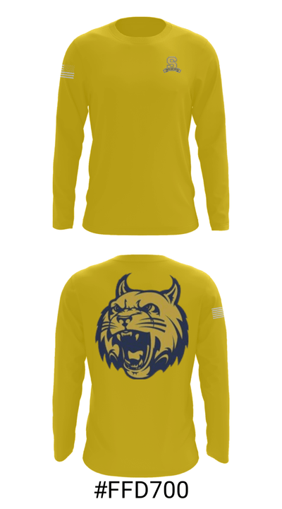 Springfield High School Bowling 98266718 Long Sleeve Performance Shirt - 18