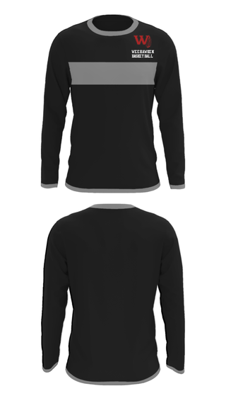 Long Sleeve Performance Shirt, Weehawken High School Basketball, Men's Basketball, Teamtime, Team time, sublimation, custom sports apparel, team uniforms, spirit wear, spiritwear, sports uniforms, custom shirts, team store, custom team store, fundraiser sports, apparel fundraiser