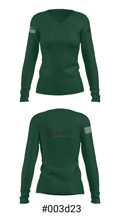 APF 42978430 Women's Long Sleeve V-neck Shirt - 7
