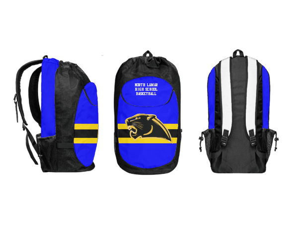Gear Bag, North Lamar High School Basketball, Men's Basketball, Teamtime, Team time, sublimation, custom sports apparel, team uniforms, spirit wear, spiritwear, sports uniforms, custom shirts, team store, custom team store, fundraiser sports, apparel fundraiser