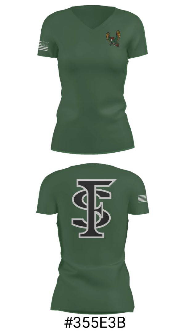 Women's Short Sleeve Vneck Shirt, Lawrence Free State High School Gymnastics, Spirit Store, Teamtime, Team time, sublimation, custom sports apparel, team uniforms, spirit wear, spiritwear, sports uniforms, custom shirts, team store, custom team store, fundraiser sports, apparel fundraiser