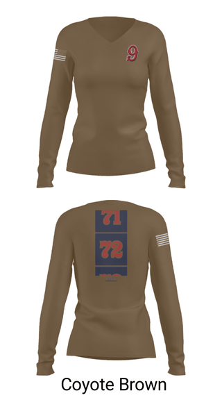 Women's Long Sleeve Vneck Shirt, Vacaville fire, Fire Department, Teamtime, Team time, sublimation, custom sports apparel, team uniforms, spirit wear, spiritwear, sports uniforms, custom shirts, team store, custom team store, fundraiser sports, apparel fundraiser