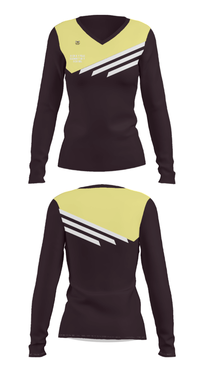 Henryville Elementary School 81405729 Women's Long Sleeve V-neck Shirt - 28