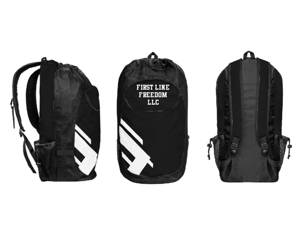 Gear Bag, First Line Freedom LLC, , Teamtime, Team time, sublimation, custom sports apparel, team uniforms, spirit wear, spiritwear, sports uniforms, custom shirts, team store, custom team store, fundraiser sports, apparel fundraiser