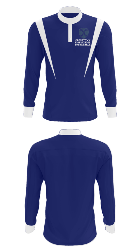 Quarter Zip Jacket, Crosstown High School Basketball, Women's Basketball, Teamtime, Team time, sublimation, custom sports apparel, team uniforms, spirit wear, spiritwear, sports uniforms, custom shirts, team store, custom team store, fundraiser sports, apparel fundraiser