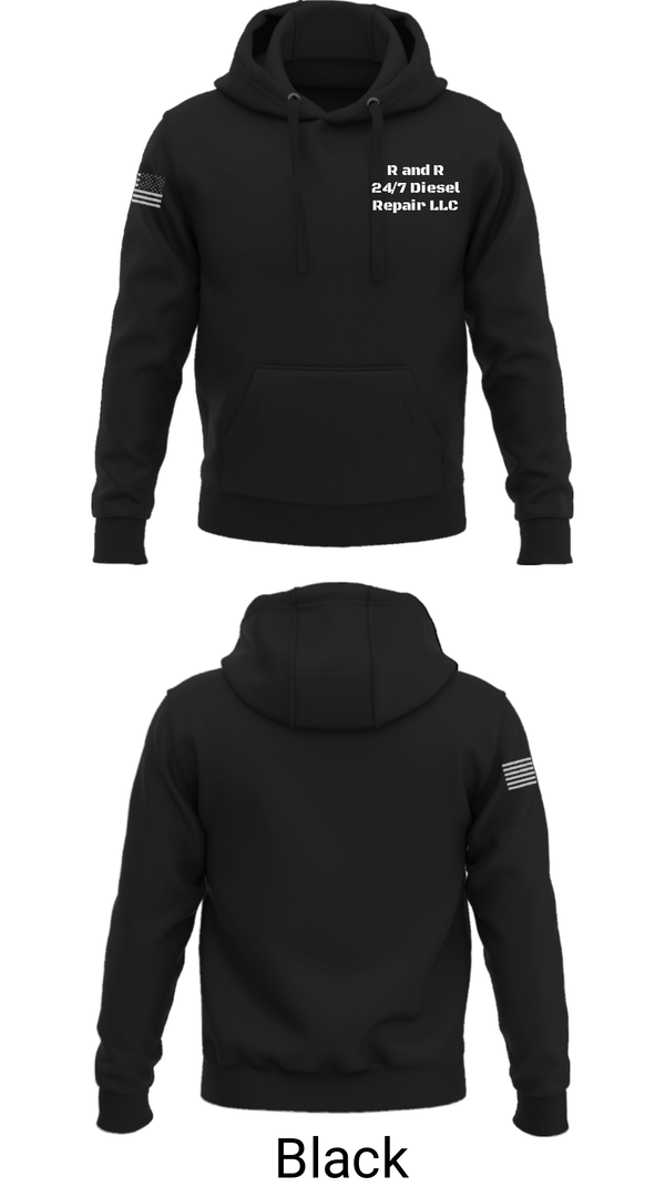 Hoodie, R and R 24/7 Diesel Repair LLC, , Teamtime, Team time, sublimation, custom sports apparel, team uniforms, spirit wear, spiritwear, sports uniforms, custom shirts, team store, custom team store, fundraiser sports, apparel fundraiser