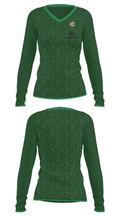 Mansfield Youth Basketball 79590973 Women's Long Sleeve V-neck Shirt - 34