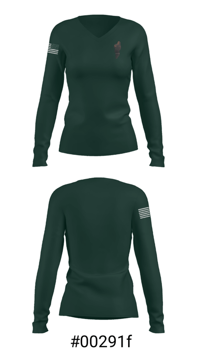 Tulsa county 55964763 Women's Long Sleeve V-neck Shirt - 7