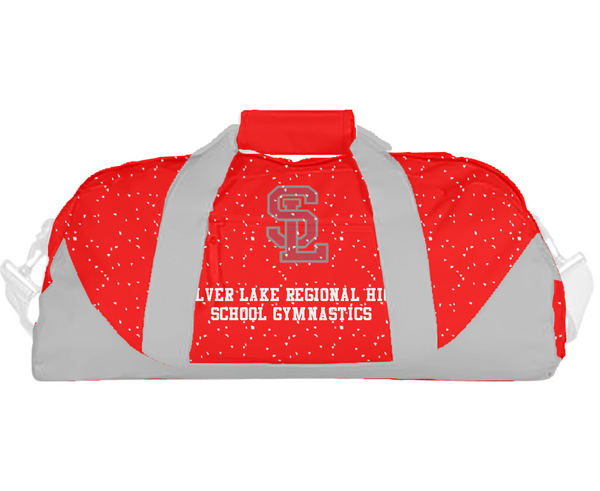 Duffle Bag, Silver Lake Regional High School Gymnastics, Spirit Store, Teamtime, Team time, sublimation, custom sports apparel, team uniforms, spirit wear, spiritwear, sports uniforms, custom shirts, team store, custom team store, fundraiser sports, apparel fundraiser