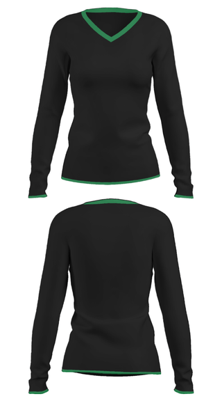 Women's Long Sleeve Vneck Shirt, 757 cleaning services LLC, , Teamtime, Team time, sublimation, custom sports apparel, team uniforms, spirit wear, spiritwear, sports uniforms, custom shirts, team store, custom team store, fundraiser sports, apparel fundraiser