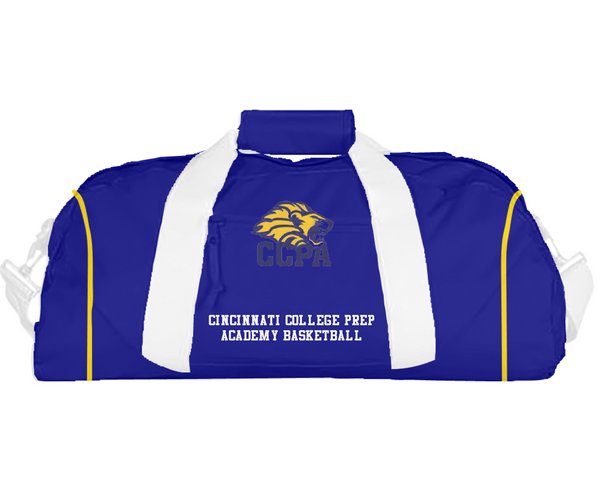 Duffle Bag, Cincinnati College Prep Academy Basketball, Women's Basketball, Teamtime, Team time, sublimation, custom sports apparel, team uniforms, spirit wear, spiritwear, sports uniforms, custom shirts, team store, custom team store, fundraiser sports, apparel fundraiser
