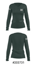 Marcellus Senior High School Basketball 87934930 Women's Long Sleeve V-neck Shirt - 20