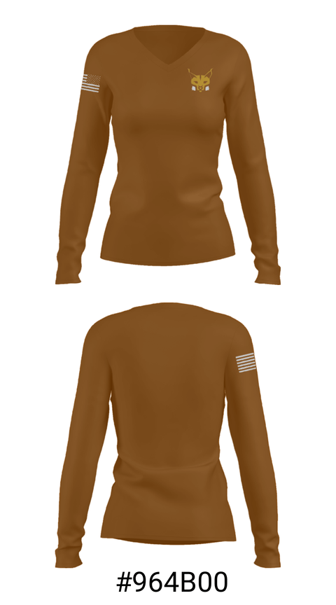 Women's Long Sleeve Vneck Shirt, Gilbert L Sena Charter High School, Spirit Store, Teamtime, Team time, sublimation, custom sports apparel, team uniforms, spirit wear, spiritwear, sports uniforms, custom shirts, team store, custom team store, fundraiser sports, apparel fundraiser
