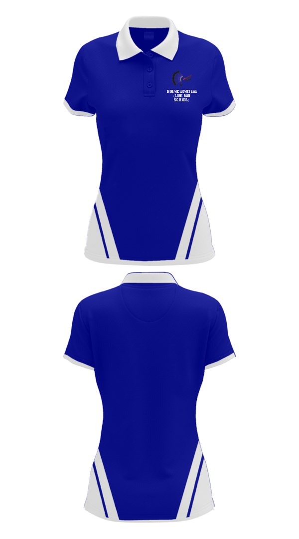 Women's Short Sleeve Performance Polo, Isna Wica Owayawa (Loneman School), Spirit Store, Teamtime, Team time, sublimation, custom sports apparel, team uniforms, spirit wear, spiritwear, sports uniforms, custom shirts, team store, custom team store, fundraiser sports, apparel fundraiser
