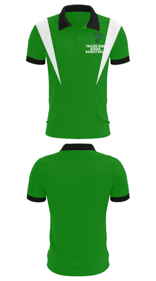 Short Sleeve Performance Polo, Frazee High School Basketball, Men's Basketball, Teamtime, Team time, sublimation, custom sports apparel, team uniforms, spirit wear, spiritwear, sports uniforms, custom shirts, team store, custom team store, fundraiser sports, apparel fundraiser