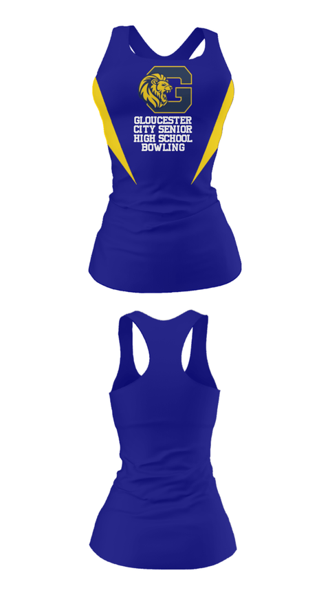 Tank Top, Gloucester City Senior High School Bowling, Bowling, Teamtime, Team time, sublimation, custom sports apparel, team uniforms, spirit wear, spiritwear, sports uniforms, custom shirts, team store, custom team store, fundraiser sports, apparel fundraiser