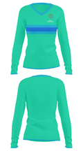Rivera's Construction 31728609 Women's Long Sleeve V-neck Shirt - 24