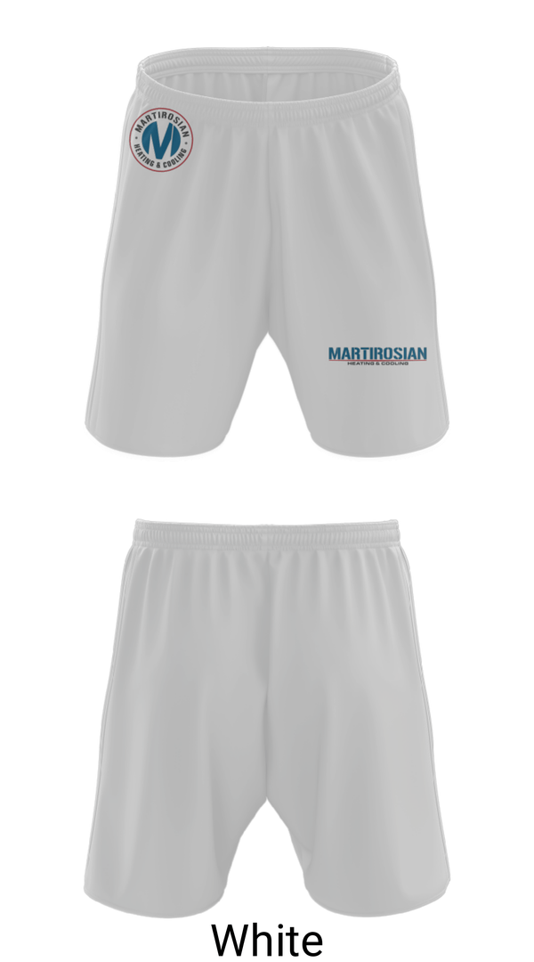 Athletic Shorts With Pockets, Martirosian Heating and Cooling, , Teamtime, Team time, sublimation, custom sports apparel, team uniforms, spirit wear, spiritwear, sports uniforms, custom shirts, team store, custom team store, fundraiser sports, apparel fundraiser