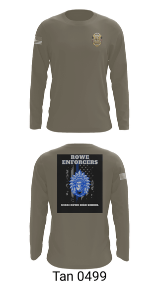 Long Sleeve Performance Shirt, Rowe Enforcers, Police, Teamtime, Team time, sublimation, custom sports apparel, team uniforms, spirit wear, spiritwear, sports uniforms, custom shirts, team store, custom team store, fundraiser sports, apparel fundraiser