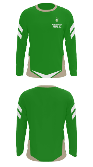 Long Sleeve Performance Shirt, Montessori Seeds Of Education, Spirit Store, Teamtime, Team time, sublimation, custom sports apparel, team uniforms, spirit wear, spiritwear, sports uniforms, custom shirts, team store, custom team store, fundraiser sports, apparel fundraiser