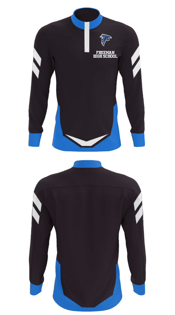 Quarter Zip Jacket, Freeman High School, Spirit Store, Teamtime, Team time, sublimation, custom sports apparel, team uniforms, spirit wear, spiritwear, sports uniforms, custom shirts, team store, custom team store, fundraiser sports, apparel fundraiser