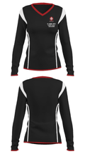 Beaumont Youth Basketball Association 36461071 Women's Long Sleeve V-neck Shirt - 35